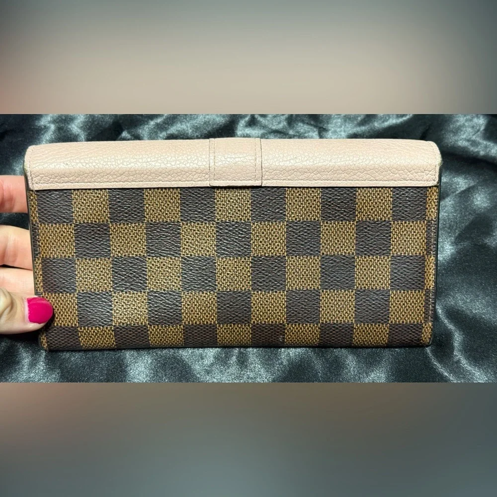 Louis Vuitton Portefeuille Clapton Long Wallet in Damier Ebene canvas